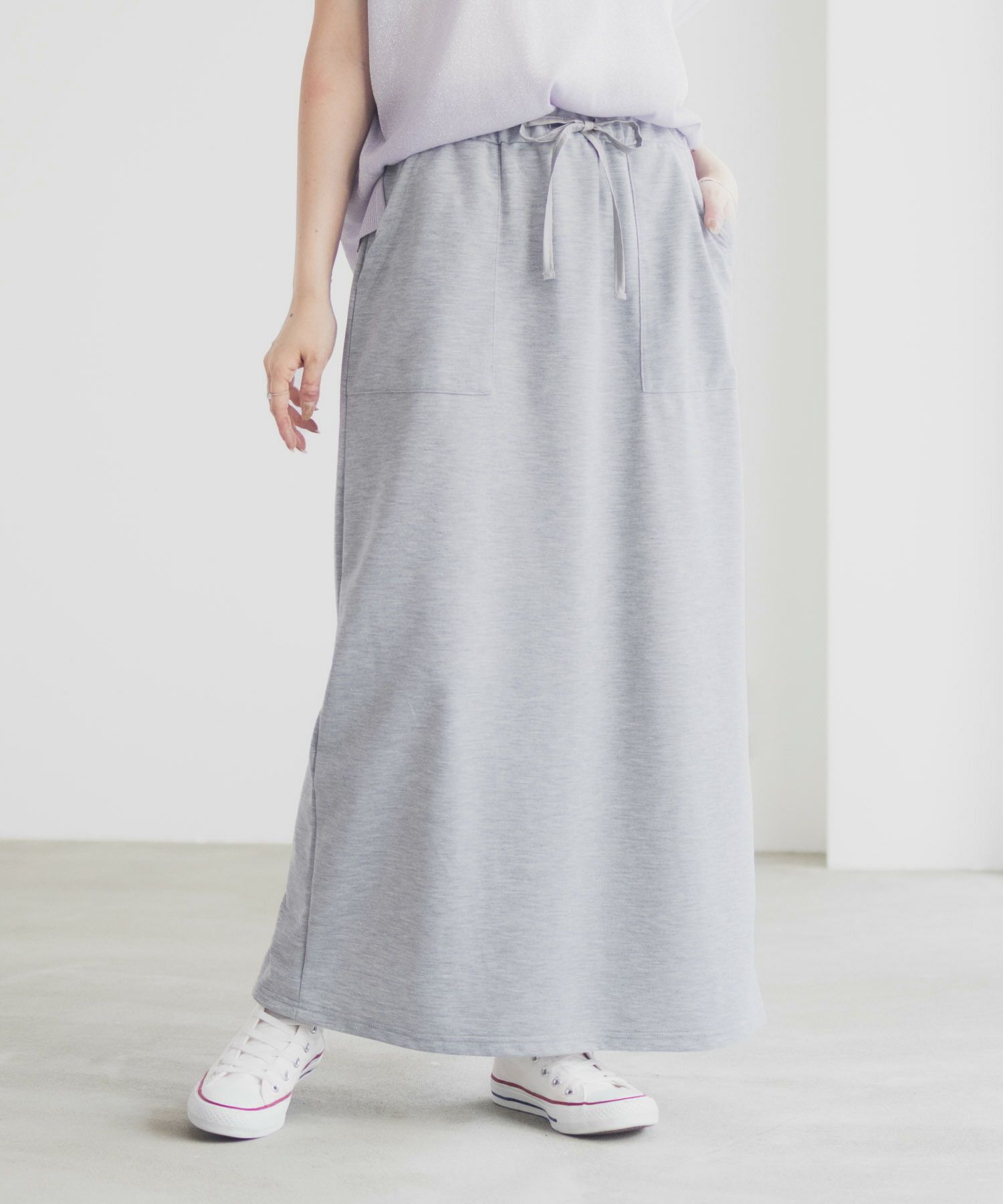 Idnes スウェットナロースカート レディース商品画像-4