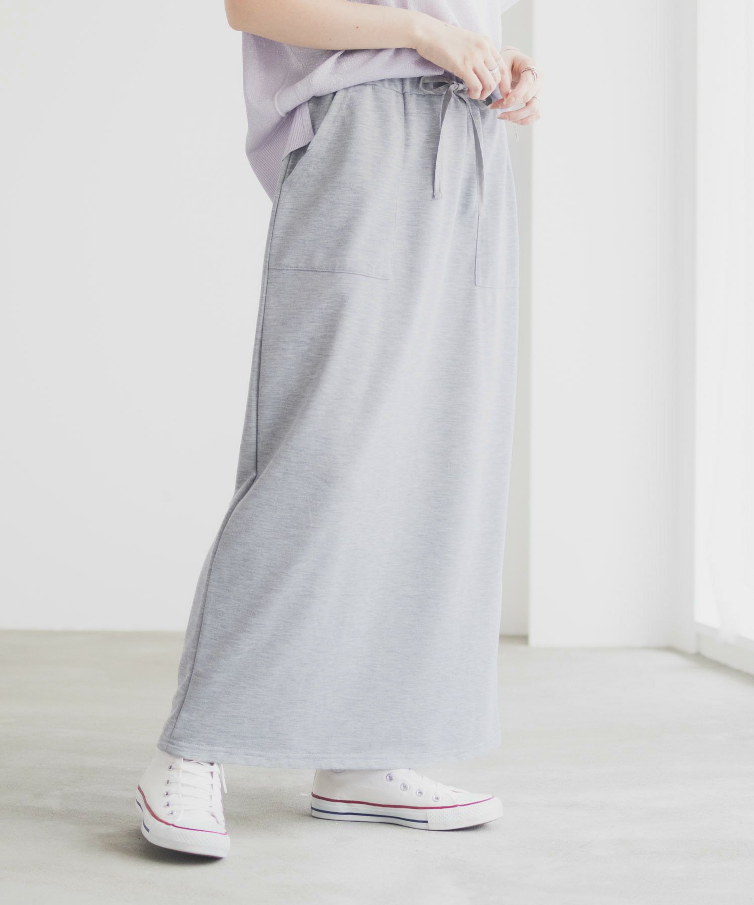 Idnes スウェットナロースカート レディース商品サムネイル-7