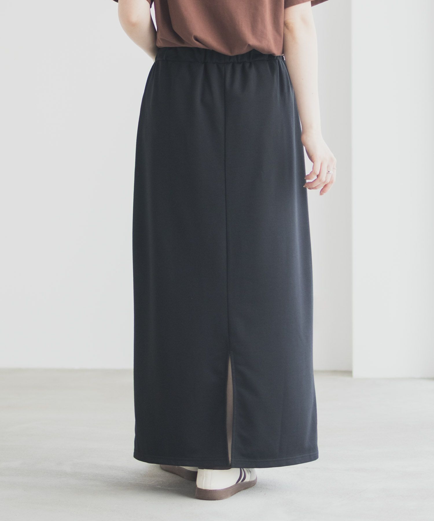 Idnes スウェットナロースカート レディース