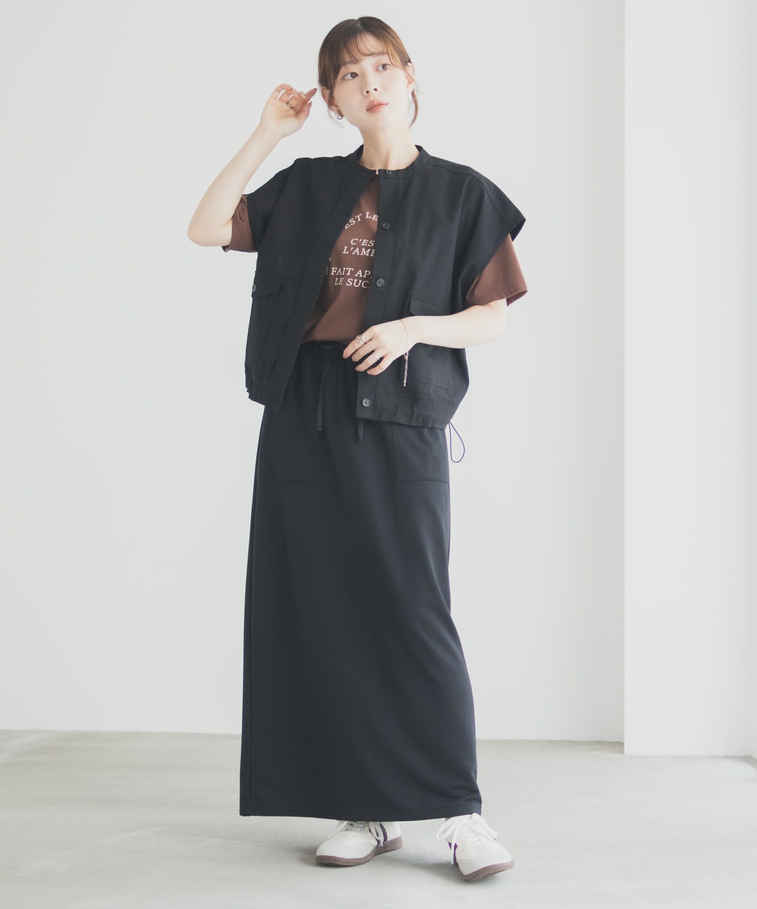 Idnes スウェットナロースカート レディース商品画像-16