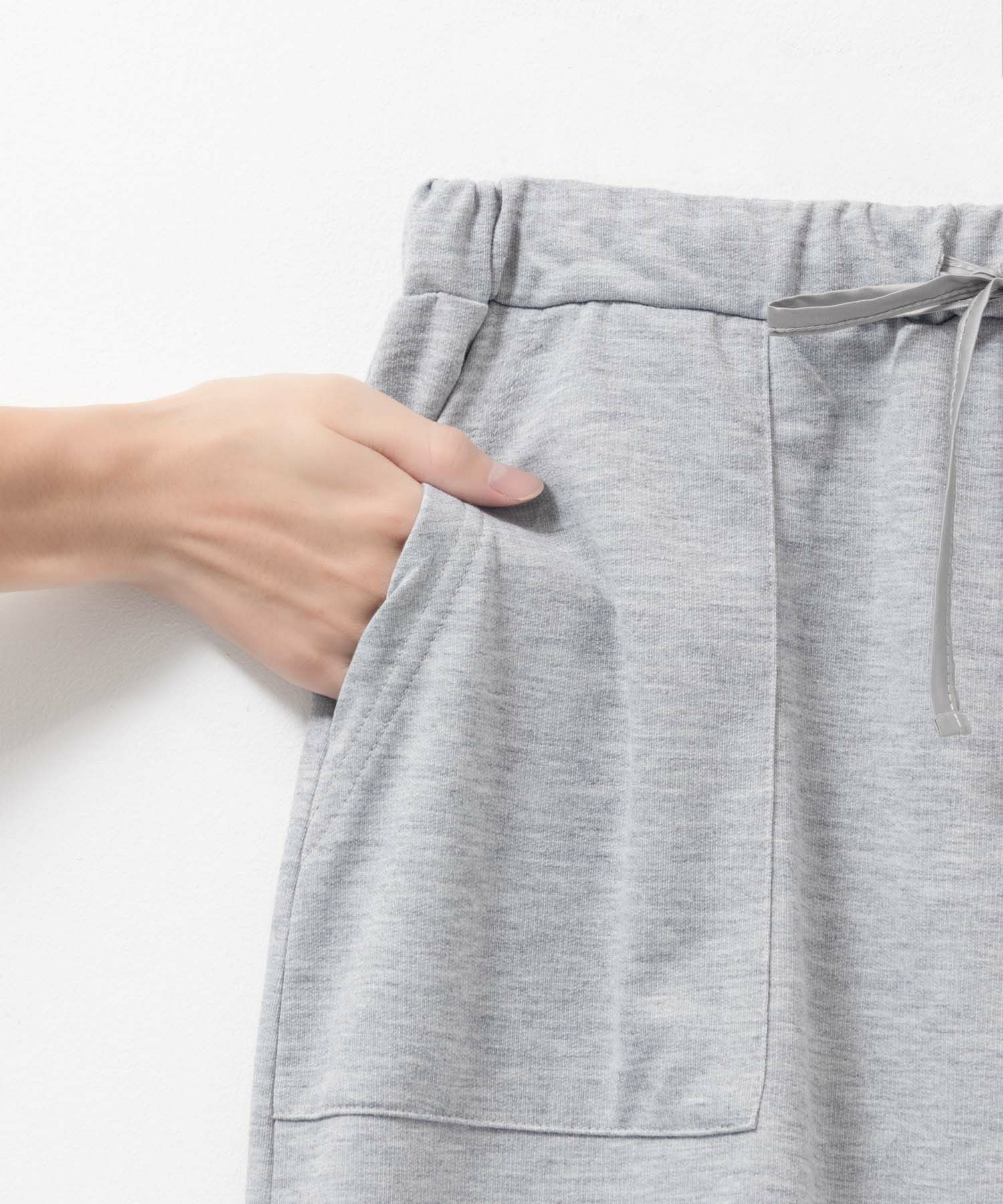 Idnes スウェットナロースカート レディース