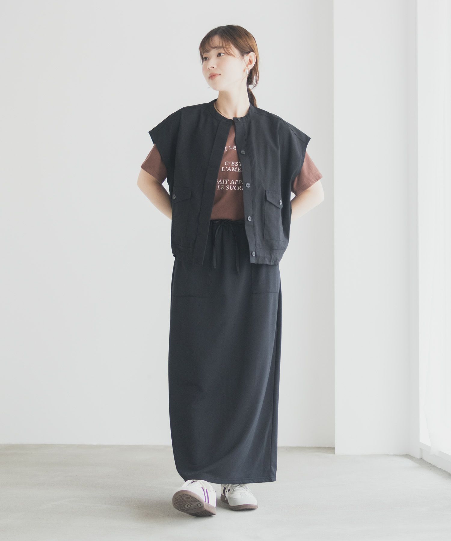 Idnes スウェットナロースカート レディース商品画像-26