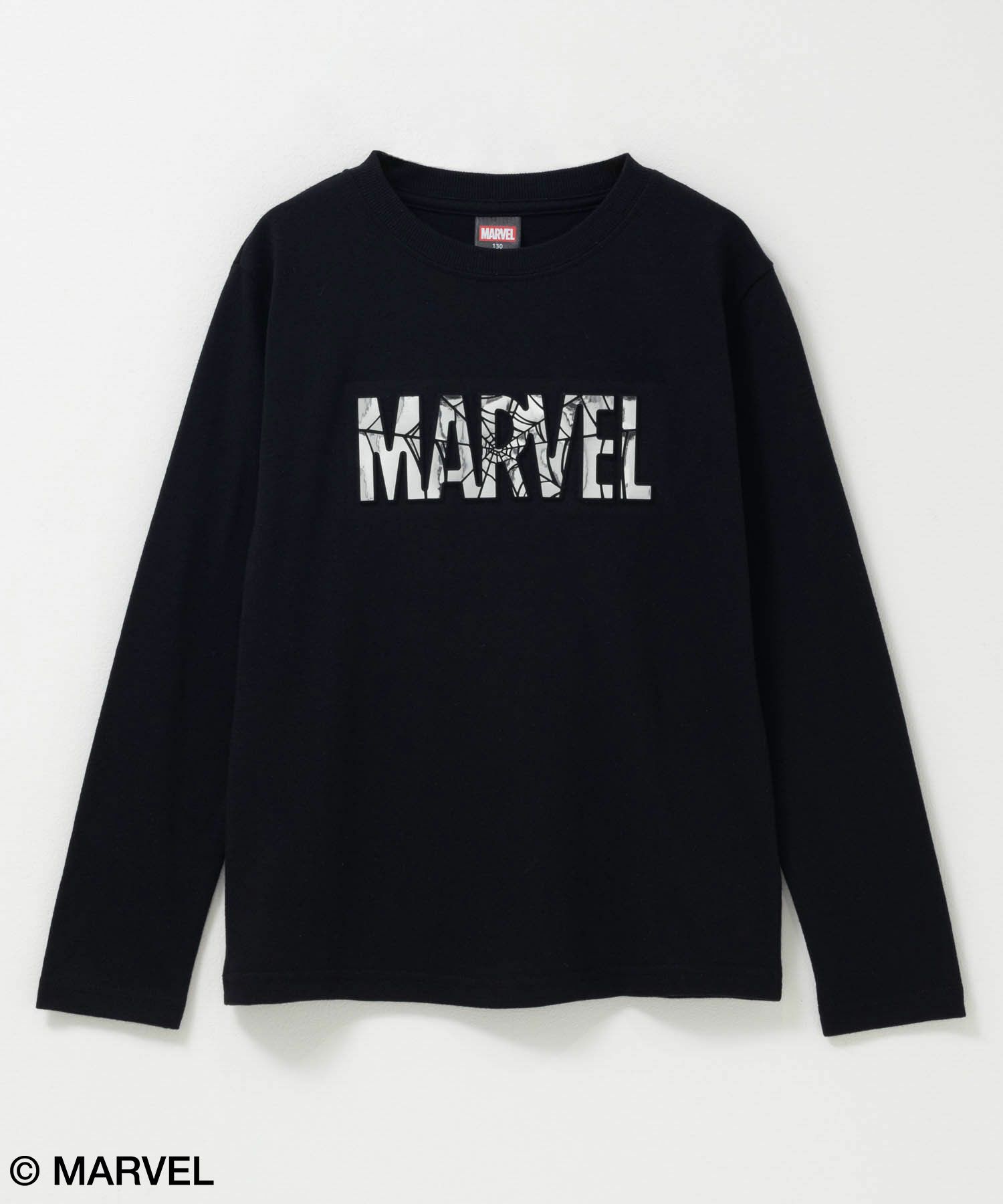 MARVEL マーベル / 箔プリント長袖Tシャツ キッズ ネコポス 対応商品