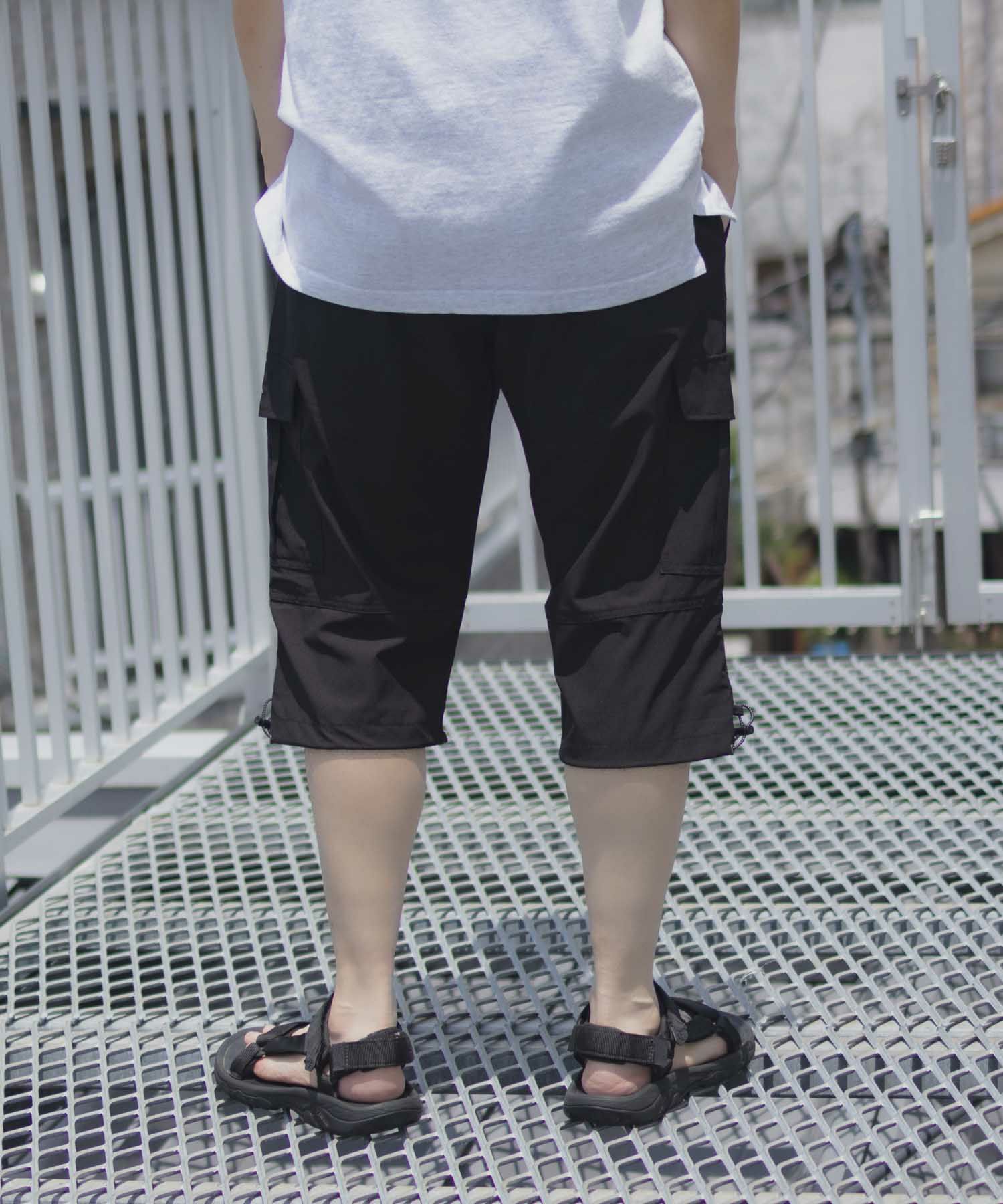 OUTDOOR PRODUCTS ポリリップストレッチカーゴクロップドパンツ メンズ