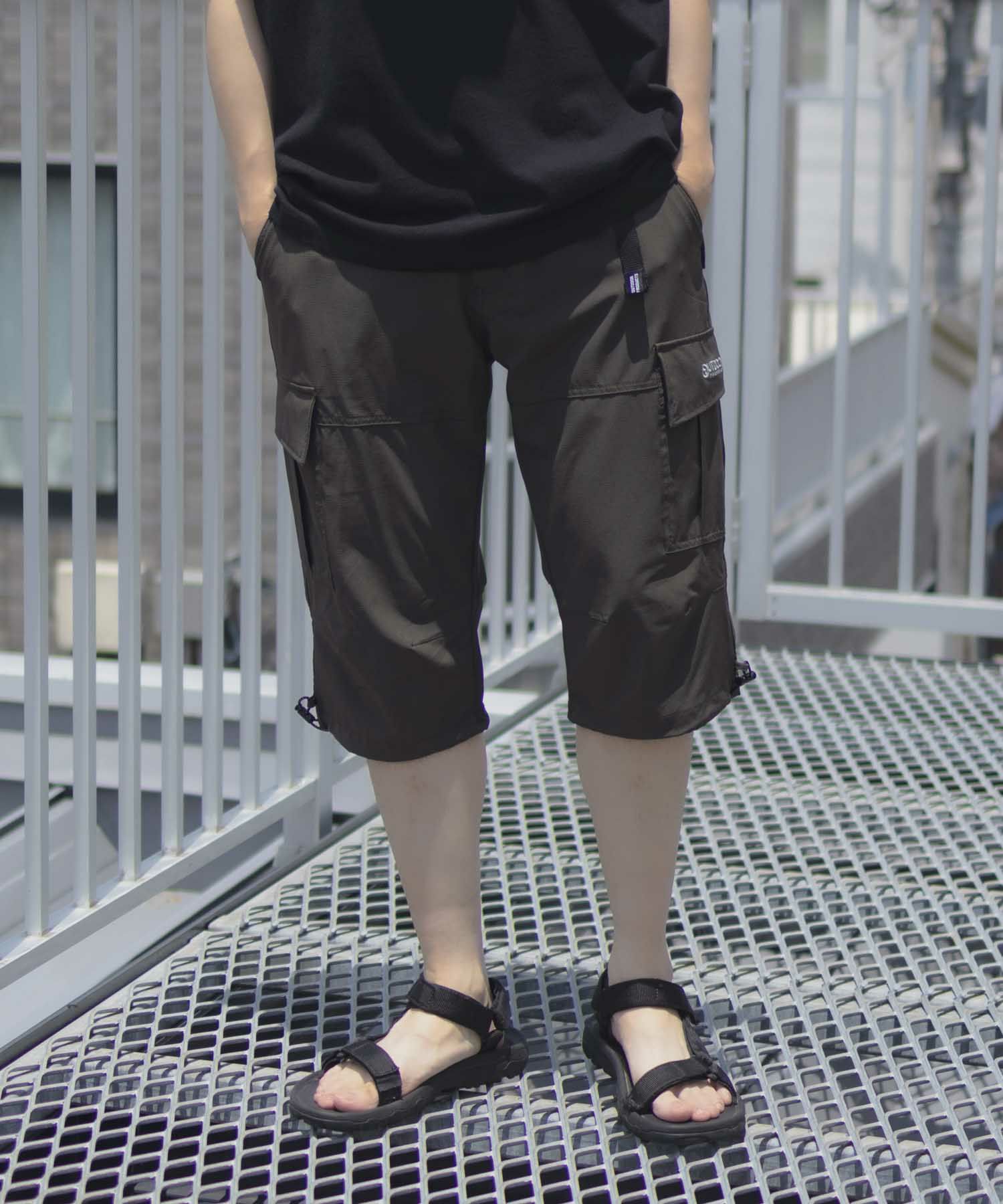 OUTDOOR PRODUCTS ポリリップストレッチカーゴクロップドパンツ メンズ