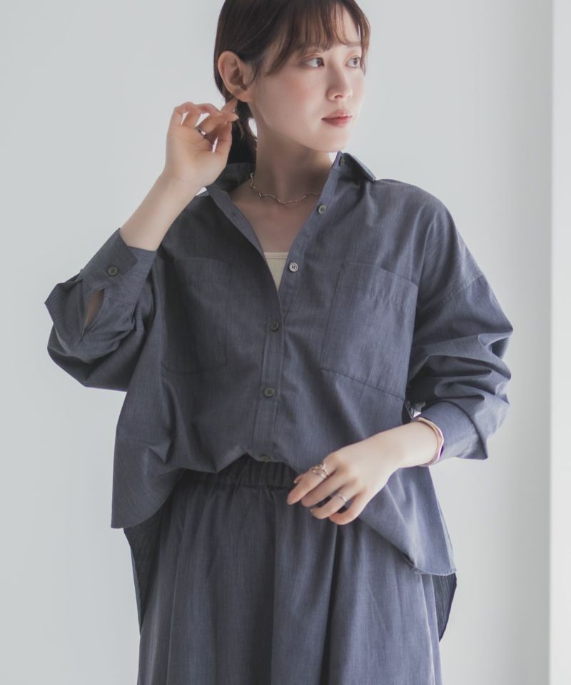 [値下げ]milli de l'air デニムライクシャツ レディース商品画像-1