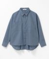 milli de l'air デニムライクシャツ レディース