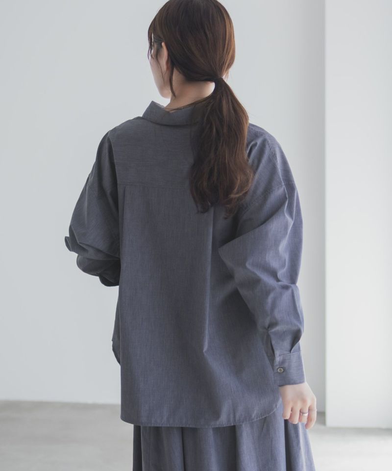 [値下げ]milli de l'air デニムライクシャツ レディース商品画像-9