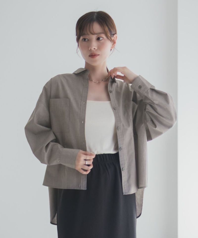 milli de l'air デニムライクシャツ レディース商品画像-14