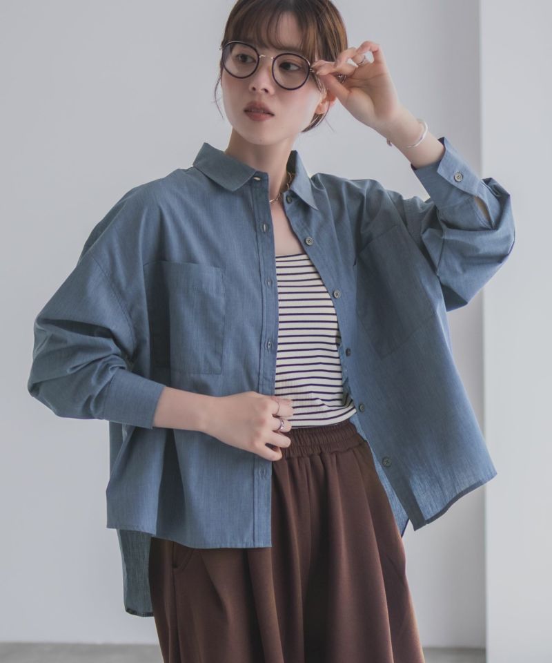 [値下げ]milli de l'air デニムライクシャツ レディース商品画像-16