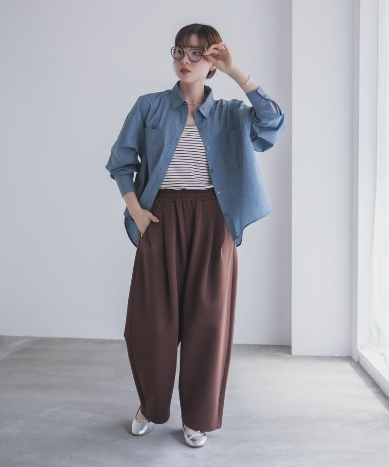 [値下げ]milli de l'air デニムライクシャツ レディース商品画像-20