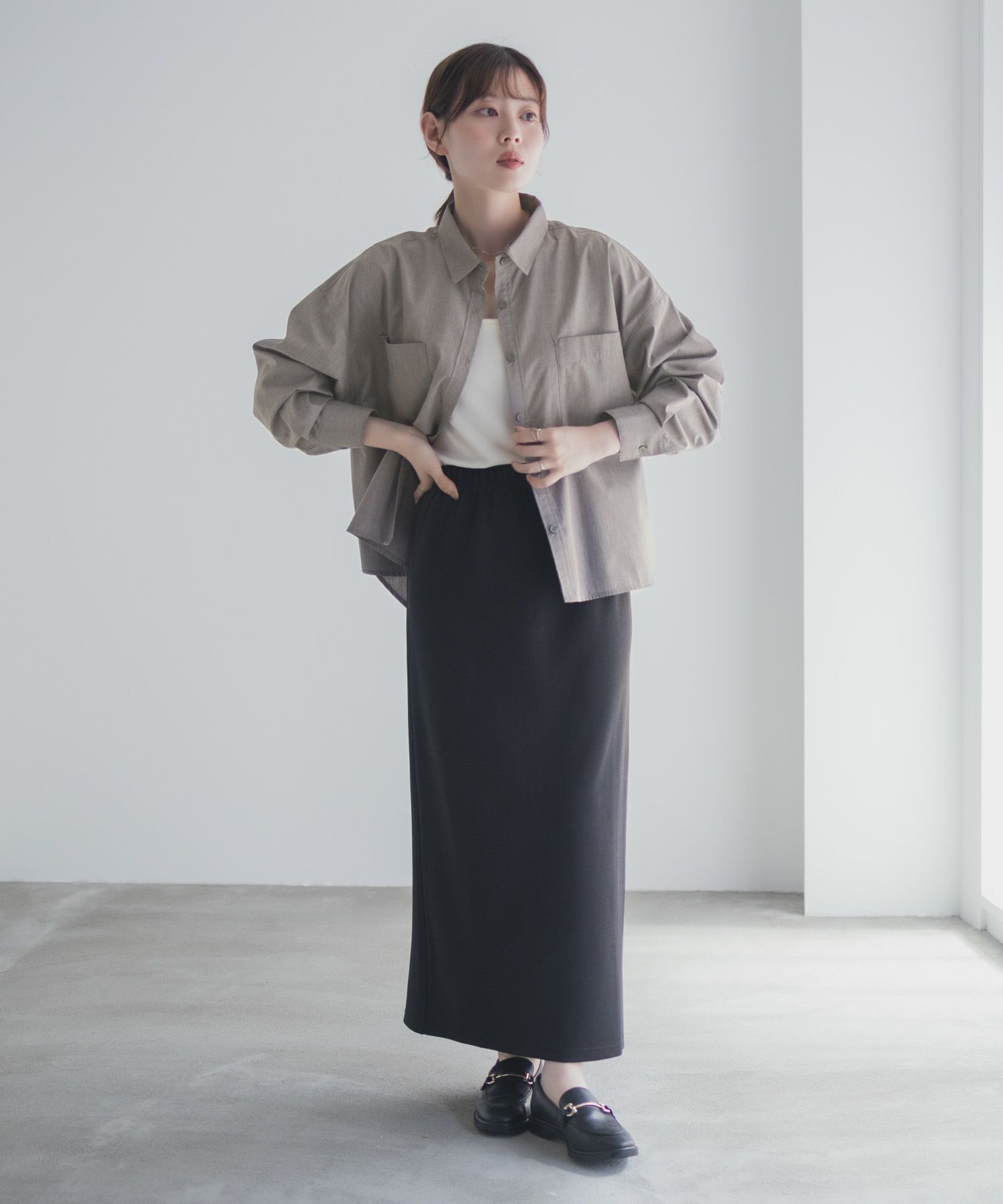 milli de l'air デニムライクシャツ レディース商品画像-31