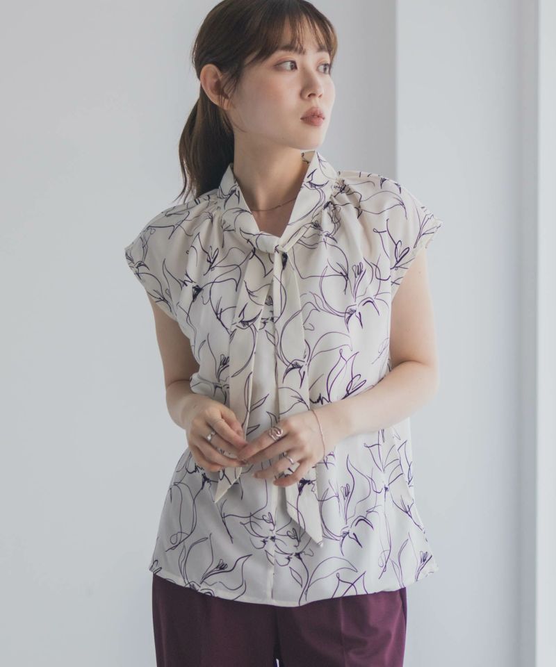 milli de l'air 2WAYフレンチボウタイブラウス レディース商品画像-1