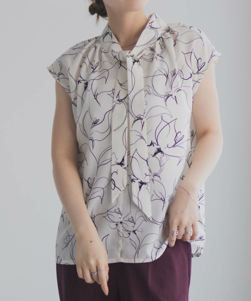 milli de l'air 2WAYフレンチボウタイブラウス レディース商品画像-6