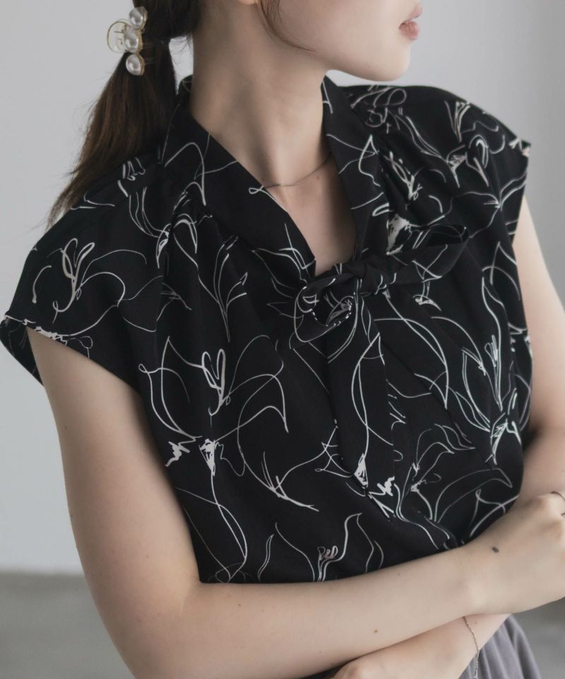 milli de l'air 2WAYフレンチボウタイブラウス レディース商品画像-17