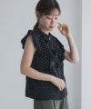 milli de l'air ラッフルフリルキーネックブラウス レディース商品サムネイル-4