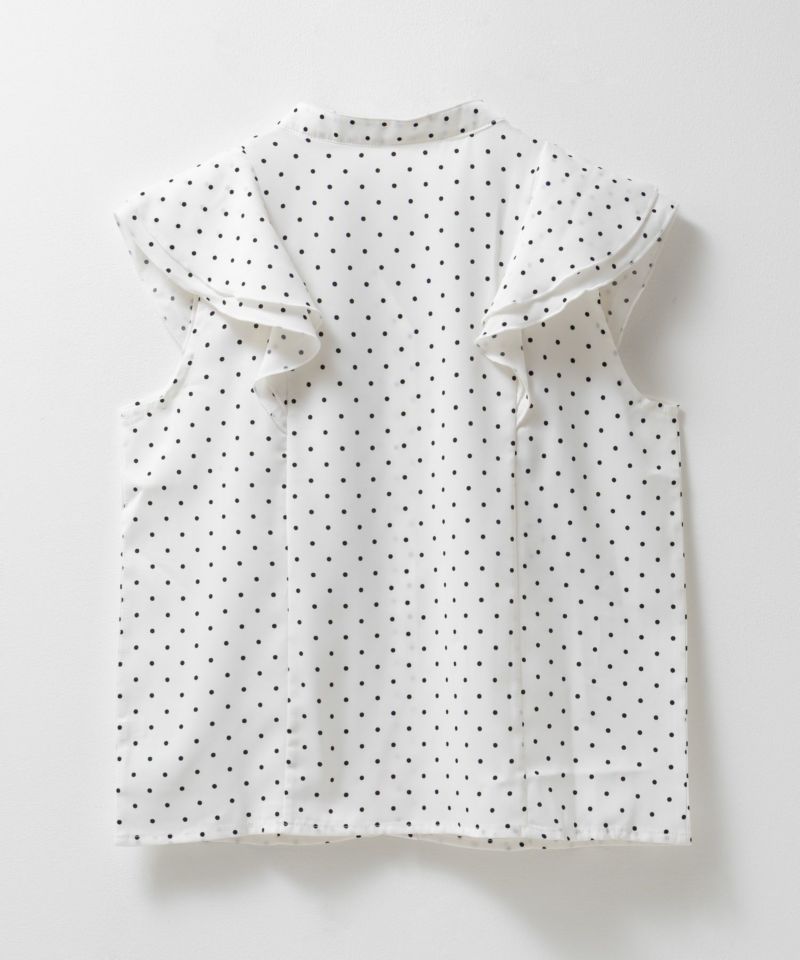 milli de l'air ラッフルフリルキーネックブラウス レディース商品画像-20