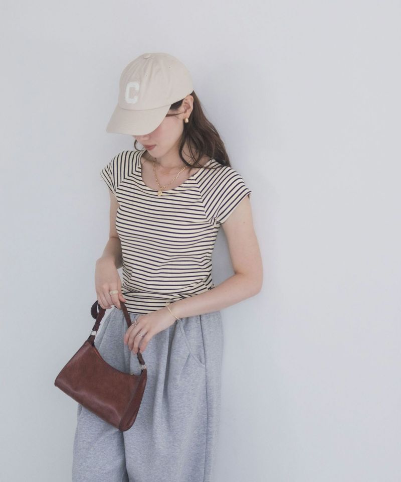 milli de l'air テレコカップ付き半袖トップス レディース商品画像-13