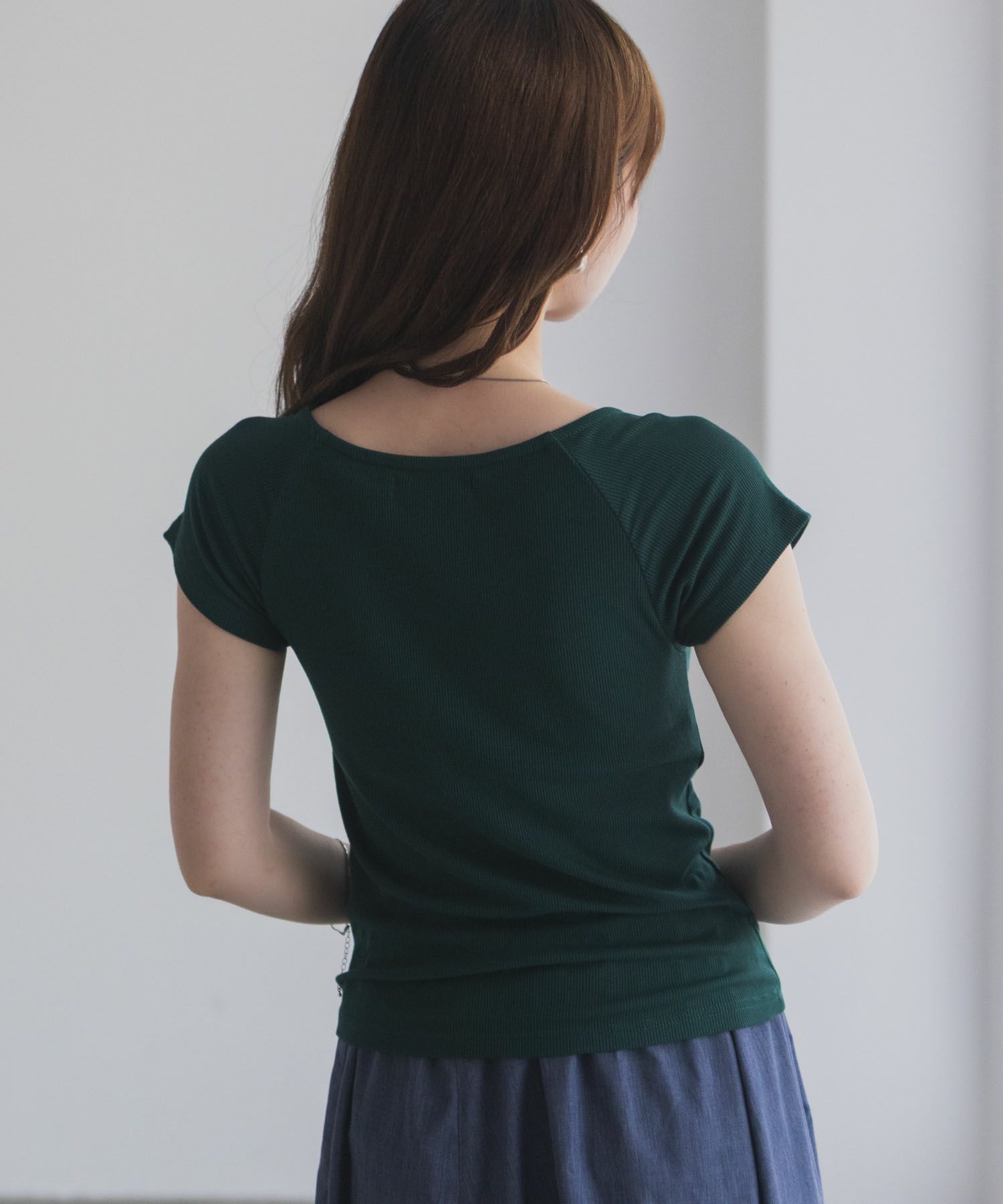 milli de l'air テレコカップ付き半袖トップス レディース商品サムネイル-8