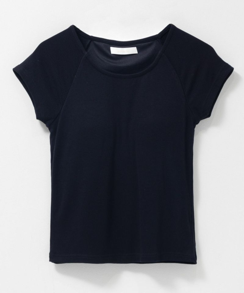 milli de l'air テレコカップ付き半袖トップス レディース商品画像-17