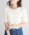 milli de l'air テレコハーフスリーブカットソー レディース ネコポス 対応商品
