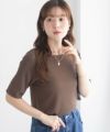 milli de l'air テレコハーフスリーブカットソー レディース ネコポス 対応商品
