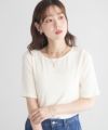 milli de l'air テレコハーフスリーブカットソー レディース メール便 対応商品商品サムネイル-7