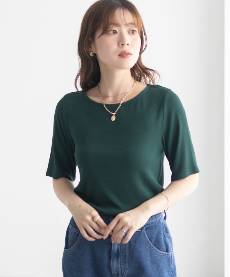 milli de l'air テレコハーフスリーブカットソー レディース メール便 対応商品商品画像-17