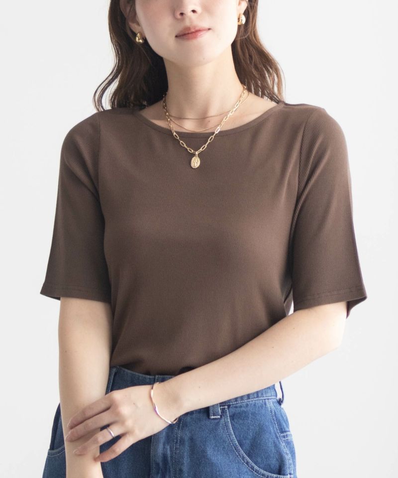 milli de l'air テレコハーフスリーブカットソー レディース メール便 対応商品商品画像-19