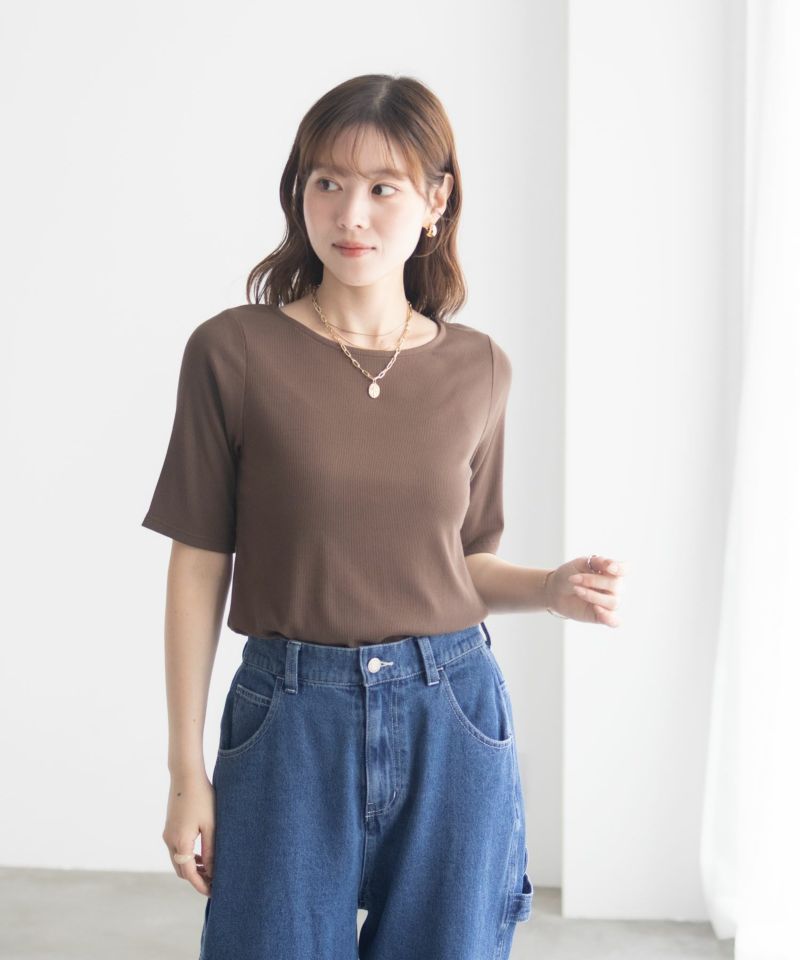 milli de l'air テレコハーフスリーブカットソー レディース メール便 対応商品商品画像-21