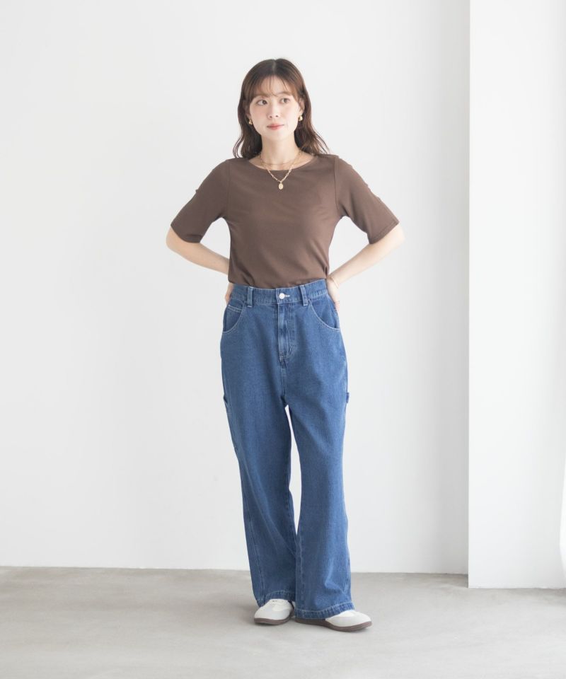 milli de l'air テレコハーフスリーブカットソー レディース メール便 対応商品商品画像-22