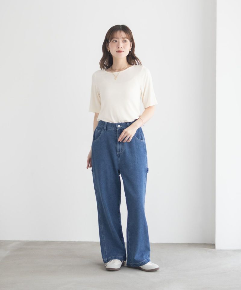 milli de l'air テレコハーフスリーブカットソー レディース メール便 対応商品商品画像-31