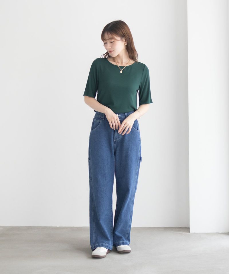 milli de l'air テレコハーフスリーブカットソー レディース メール便 対応商品商品画像-33