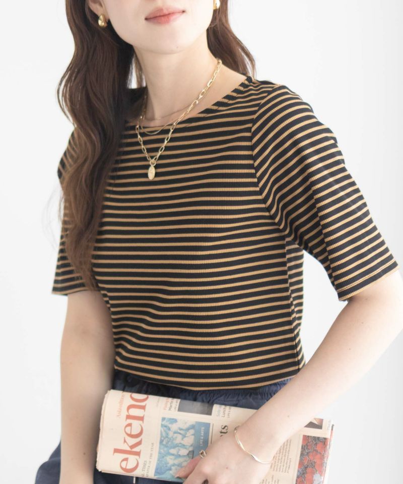 milli de l'air テレコハーフスリーブTシャツ レディース メール便 対応商品商品画像-1