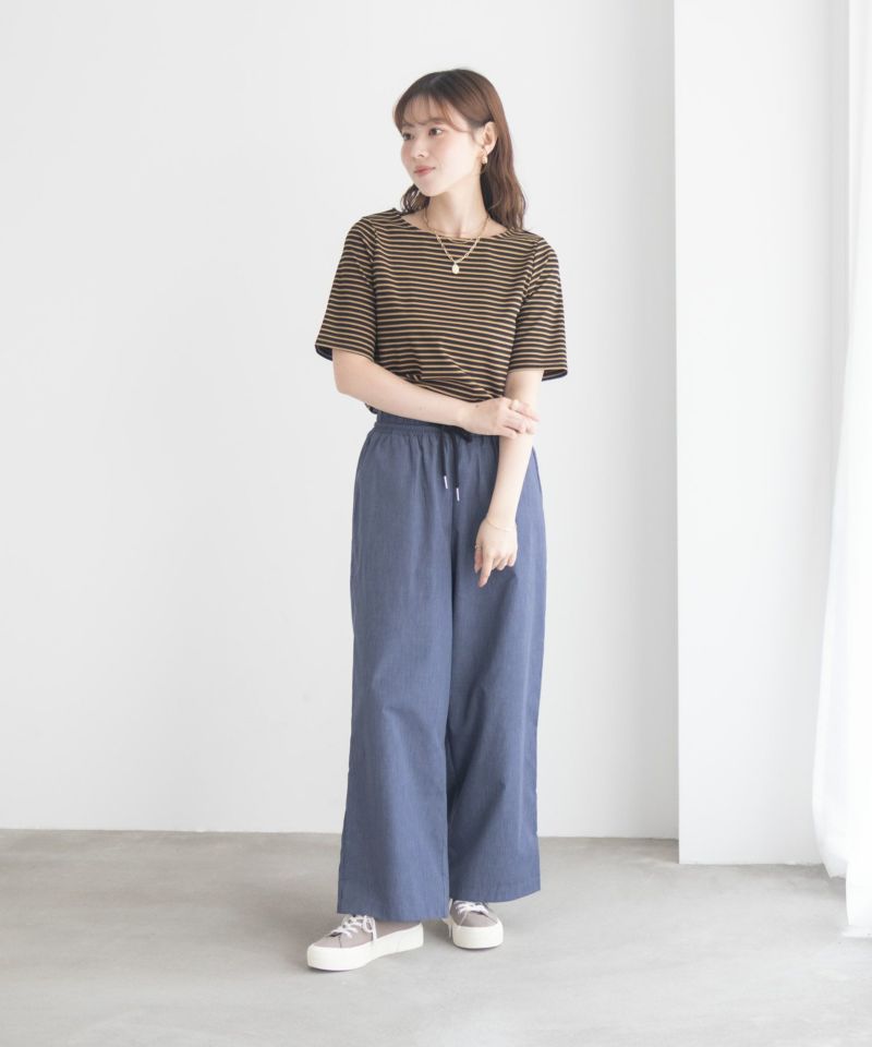 milli de l'air テレコハーフスリーブTシャツ レディース メール便 対応商品商品画像-10