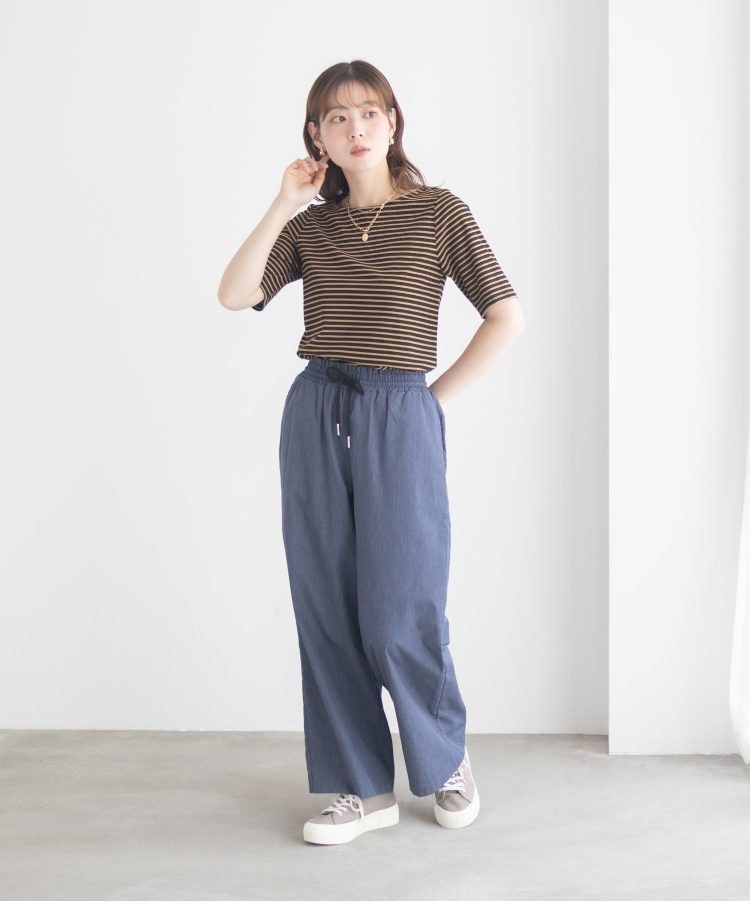 milli de l'air テレコハーフスリーブTシャツ レディース メール便 対応商品商品サムネイル-20