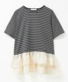 milli de l'air ヘム切替ペプラムトップス レディース ネコポス 対応商品
