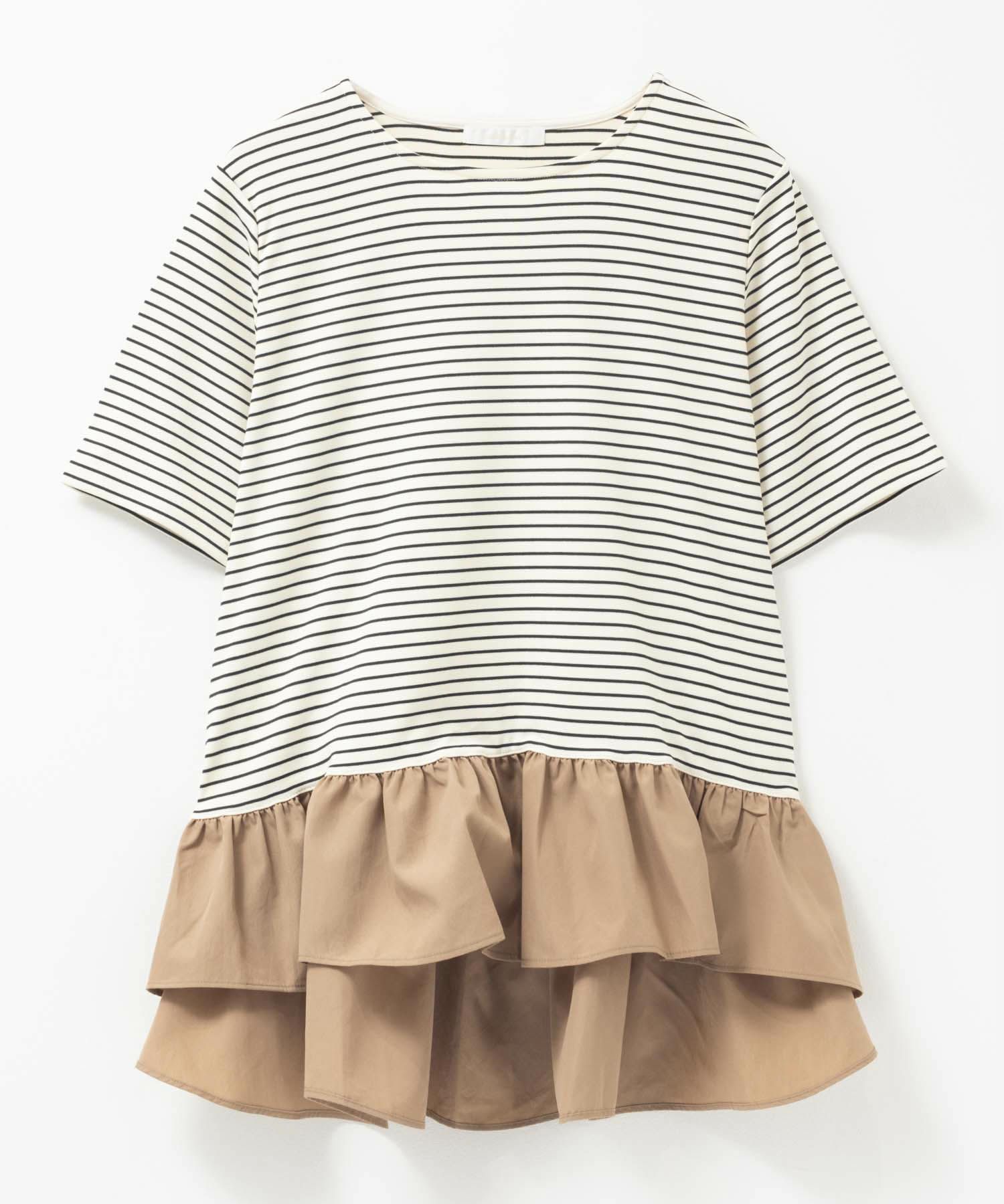 milli de l'air ヘム切替ペプラムトップス レディース メール便 対応商品商品画像-19