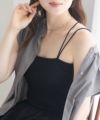 milli de l'air バックストラップカップ付きキャミソール レディース