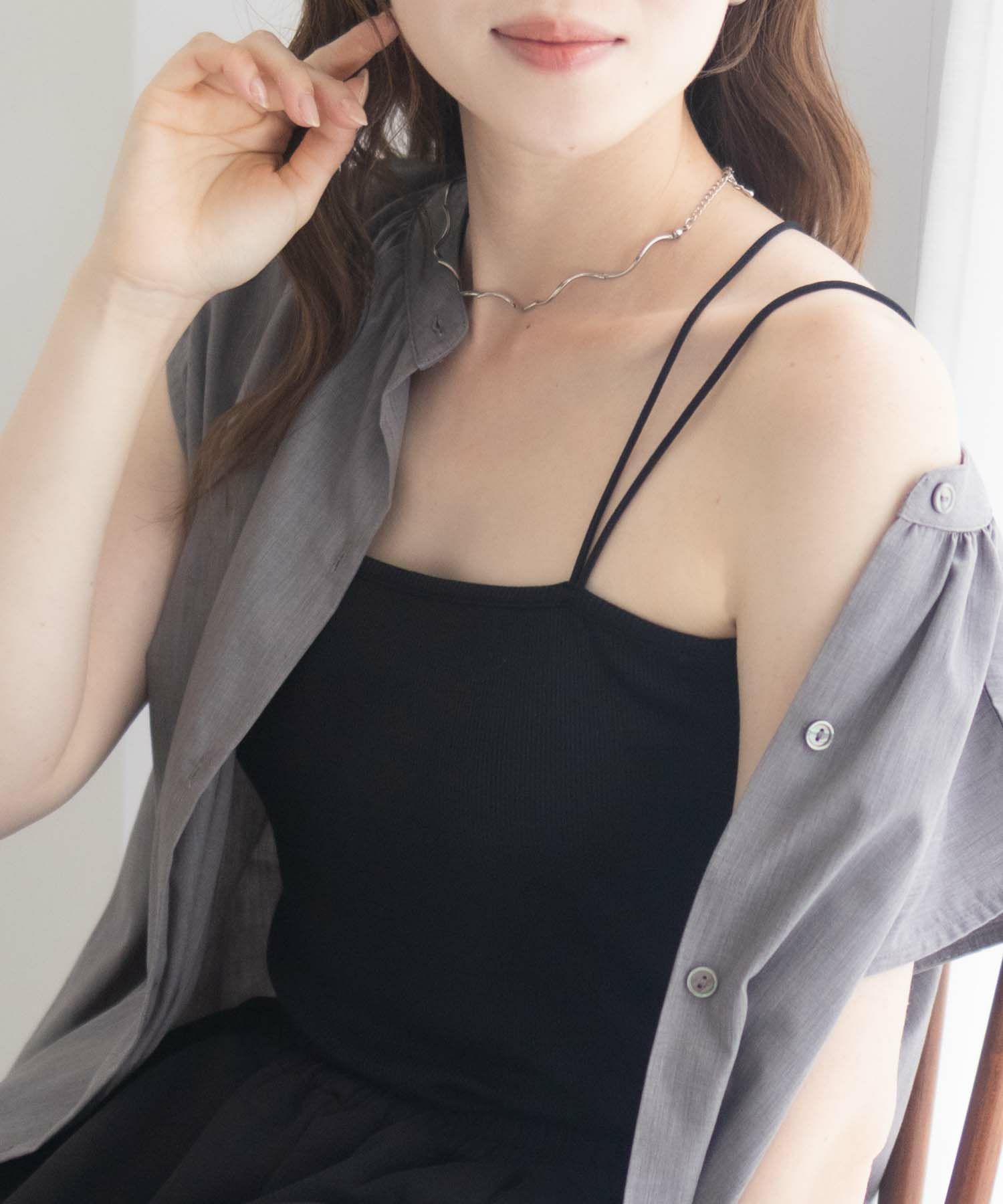 milli de l'air バックストラップカップ付きキャミソール レディース商品サムネイル-1