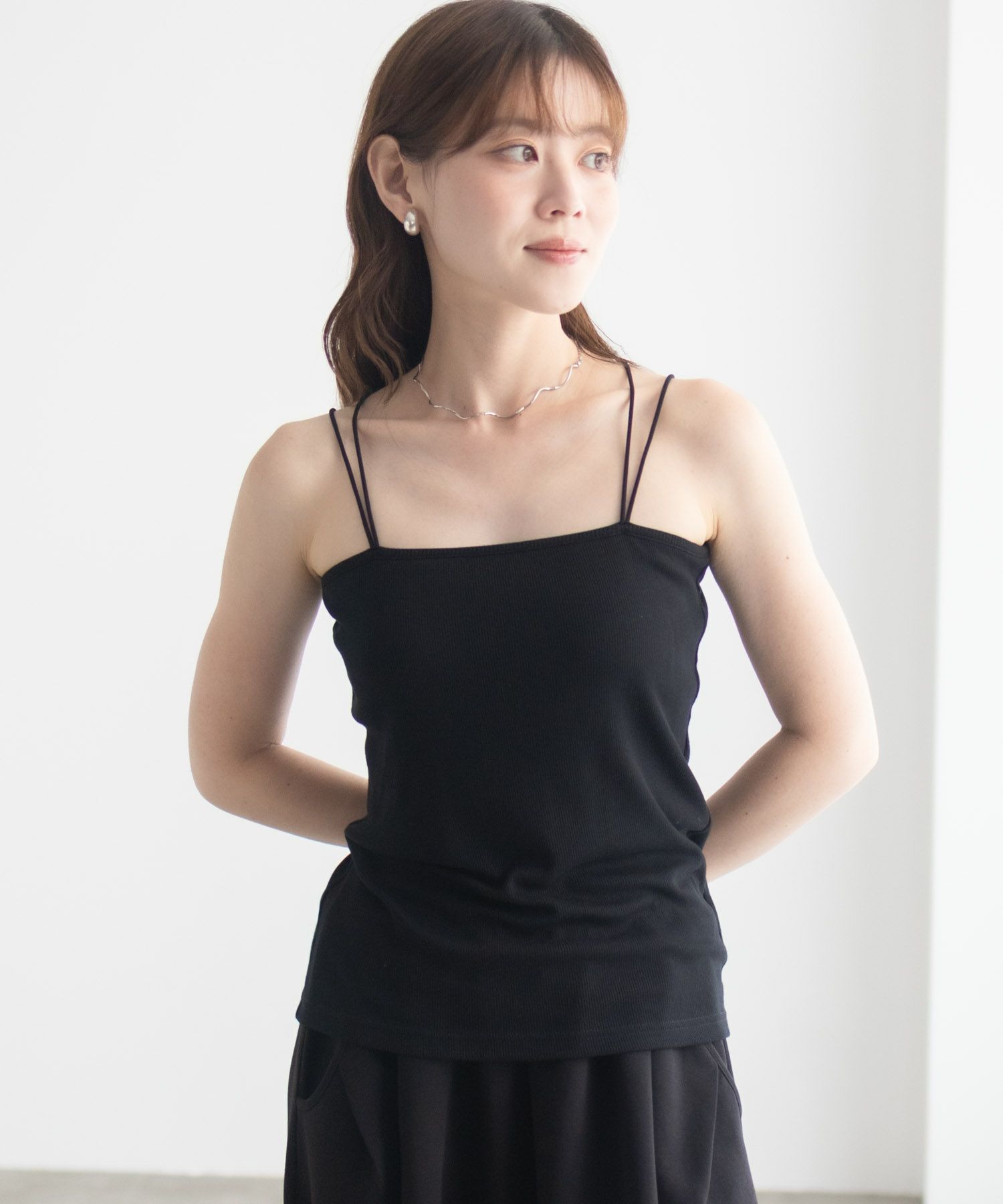 milli de l'air バックストラップカップ付きキャミソール レディース