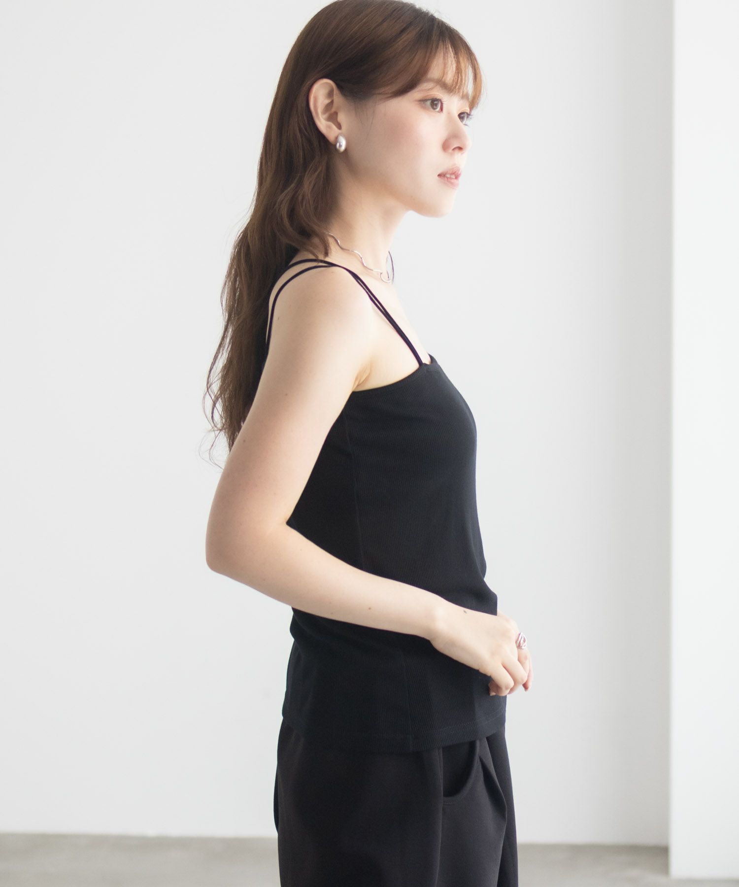 milli de l'air バックストラップカップ付きキャミソール レディース