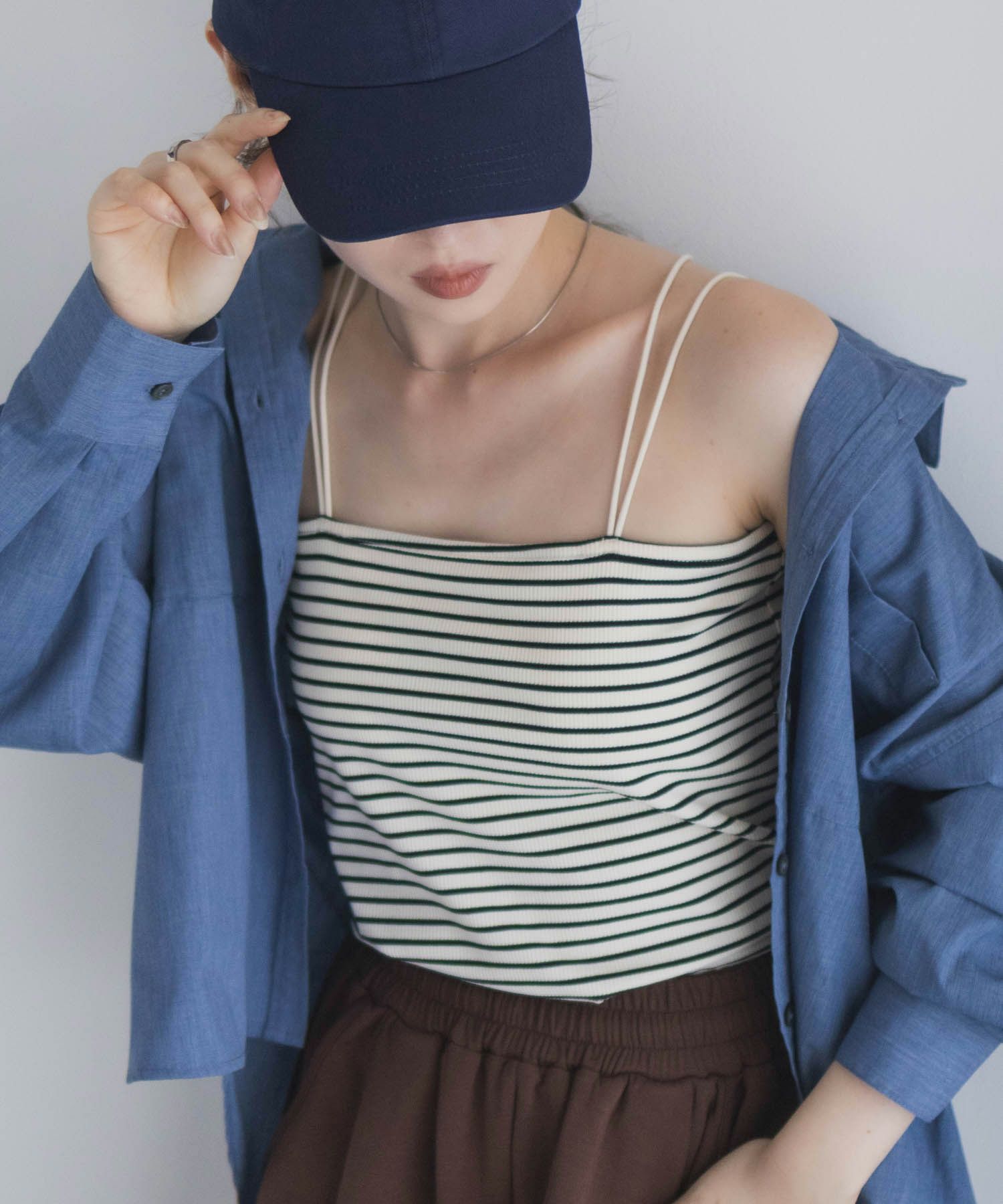 milli de l'air バックストラップカップ付きキャミソール レディース