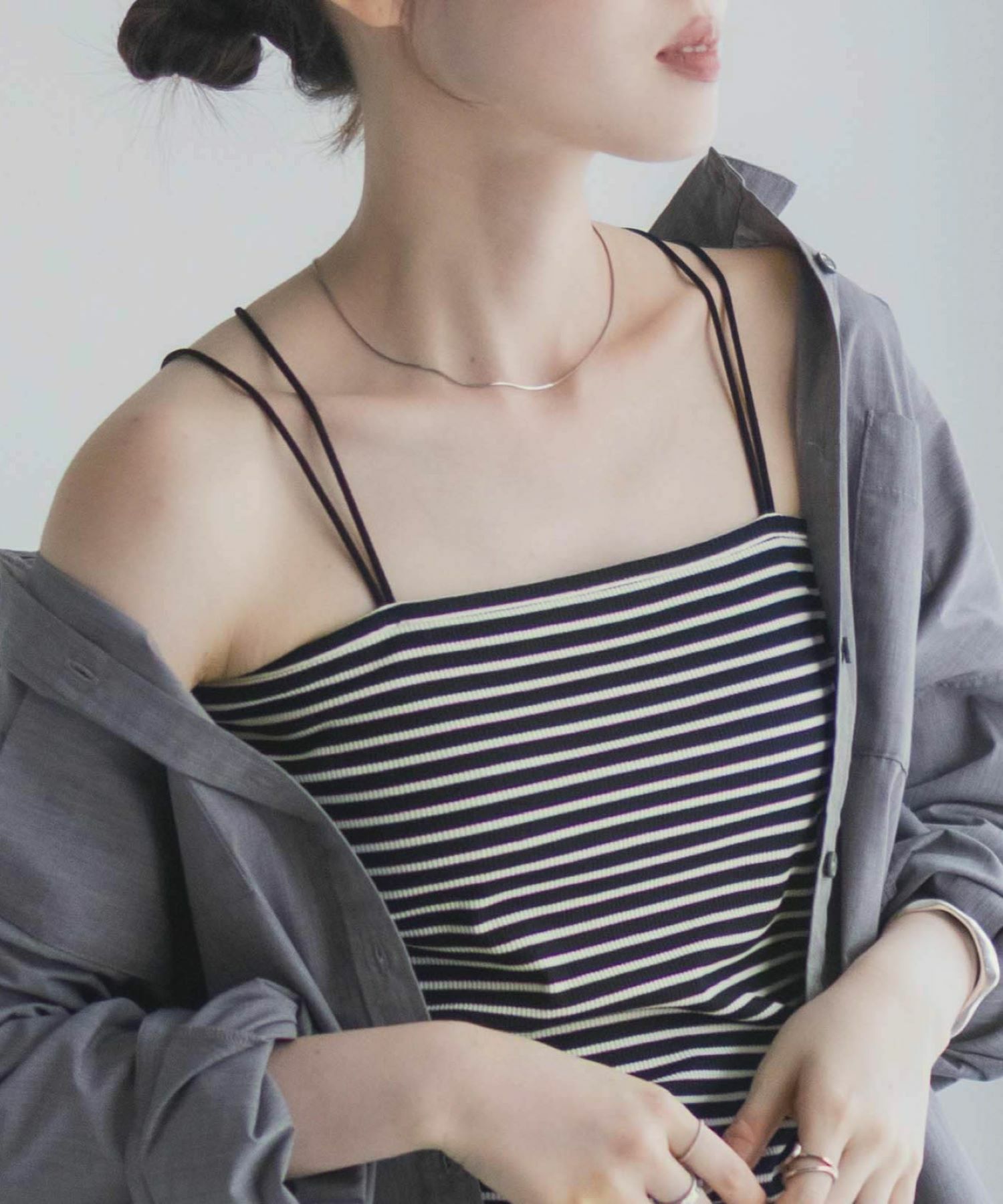 milli de l'air バックストラップカップ付きキャミソール レディース商品画像-2