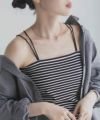 milli de l'air バックストラップカップ付きキャミソール レディース