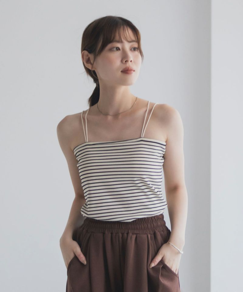 milli de l'air バックストラップカップ付きキャミソール レディース商品画像-3