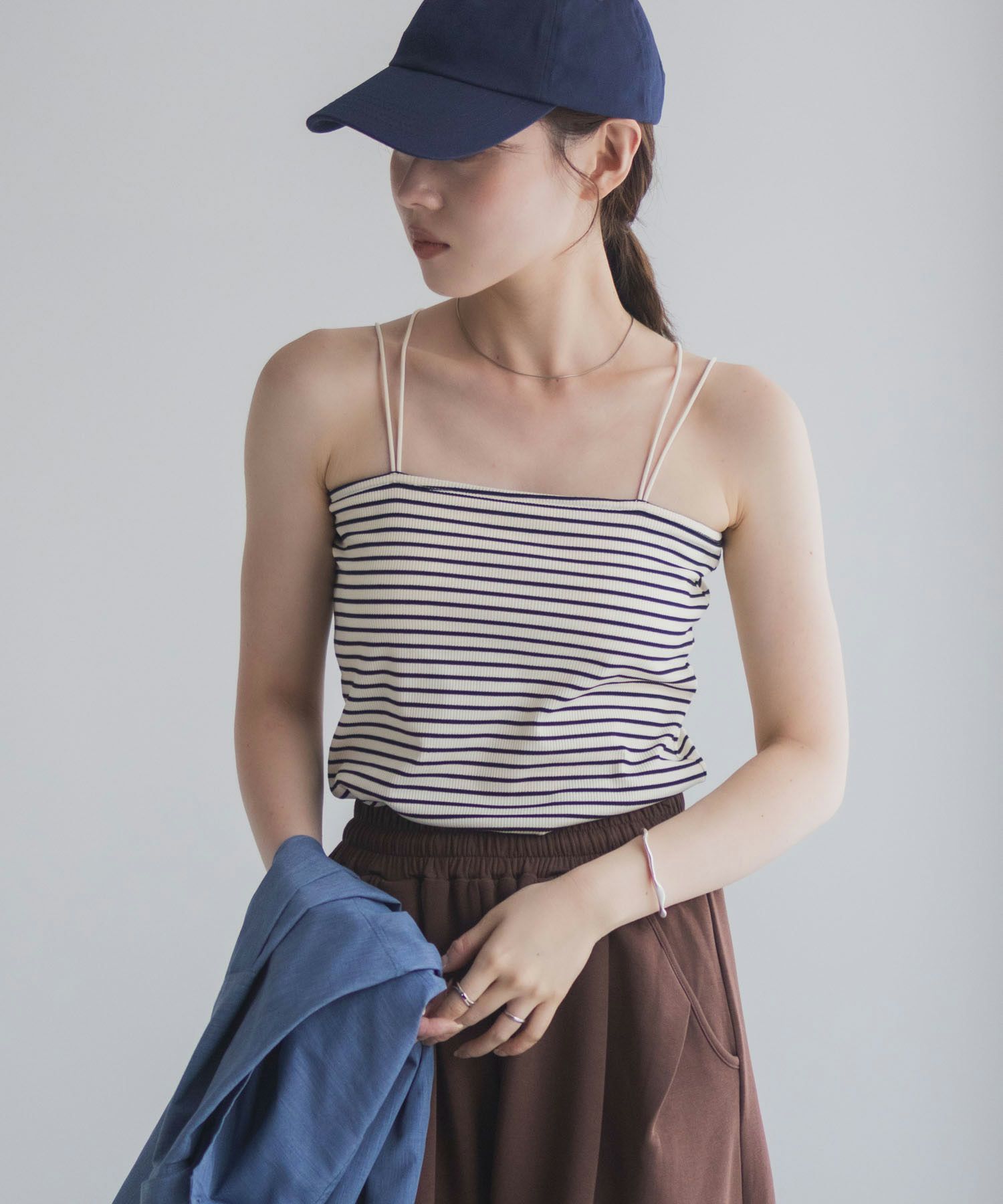 milli de l'air バックストラップカップ付きキャミソール レディース商品サムネイル-4