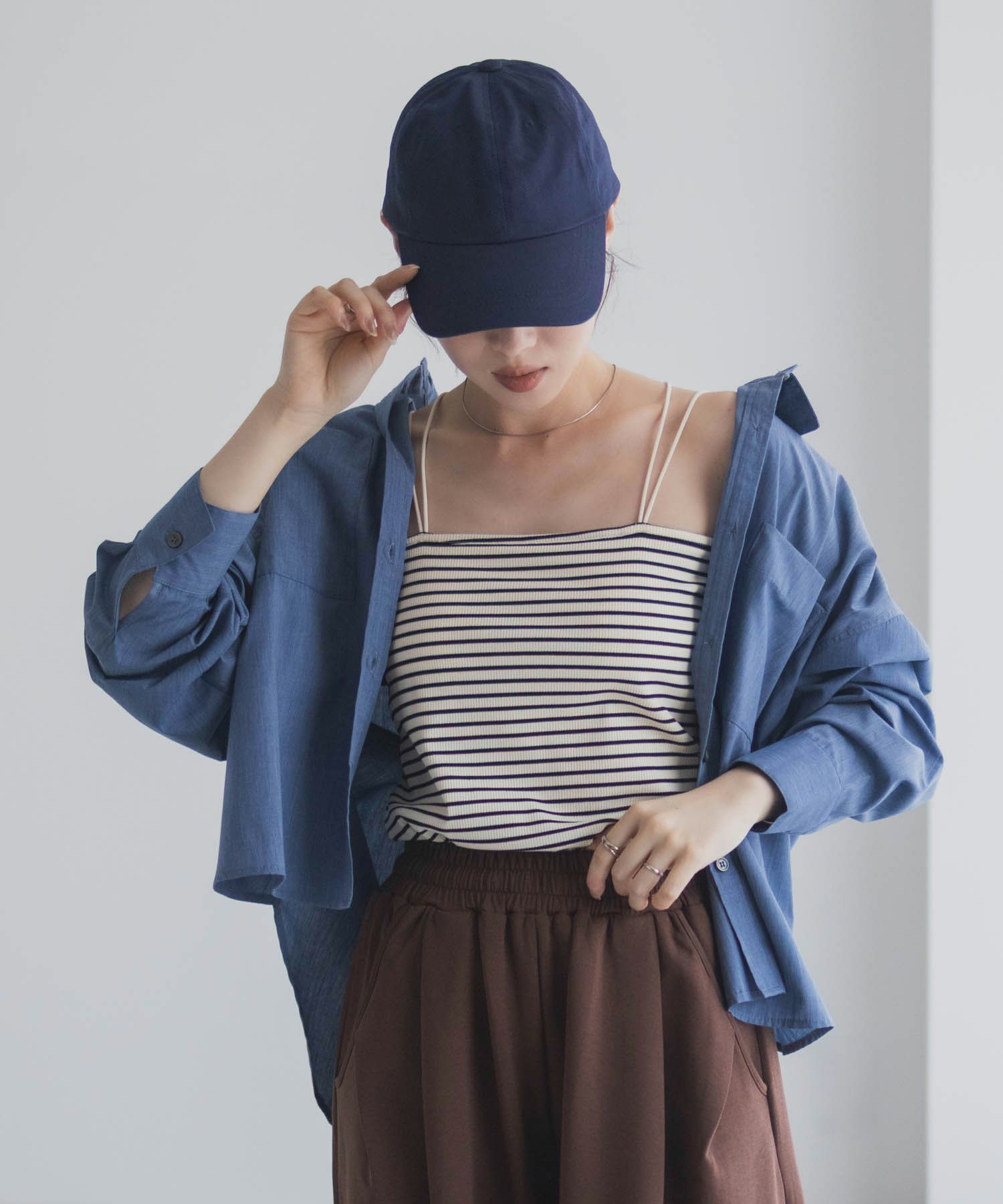 milli de l'air バックストラップカップ付きキャミソール レディース商品画像-5