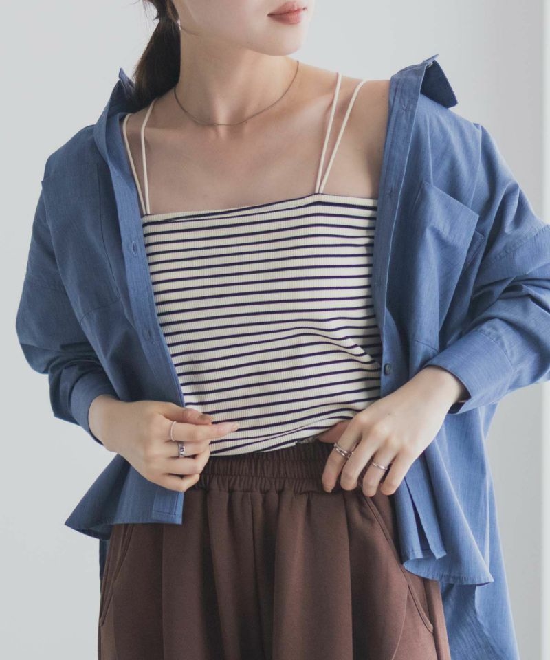 milli de l'air バックストラップカップ付きキャミソール レディース商品画像-6