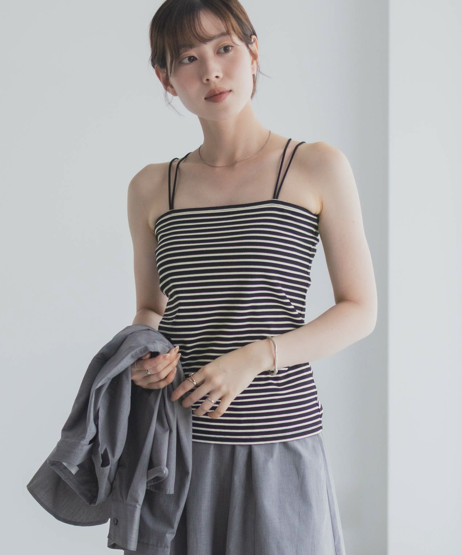 milli de l'air バックストラップカップ付きキャミソール レディース商品画像-12